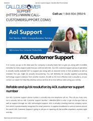 Call AOL Customer Support 1-844-804-3954 Phone Number.pdf