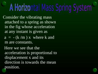 horizental mass spring.ppt