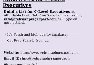 Build a List for C-Level Executives.pptx