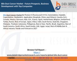 Bile Duct Cancer Market - Future Prospects, Business Development with Top Companies.pptx