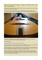 Electric Guitar Strings - Ways to Make the very best Selection.pdf