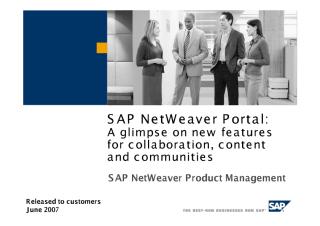 SAP NetWeaver Portal%3aA glimpse on New Features for Collaboration%2c Content and Communities.pdf