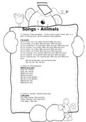 Songs - Animals.doc